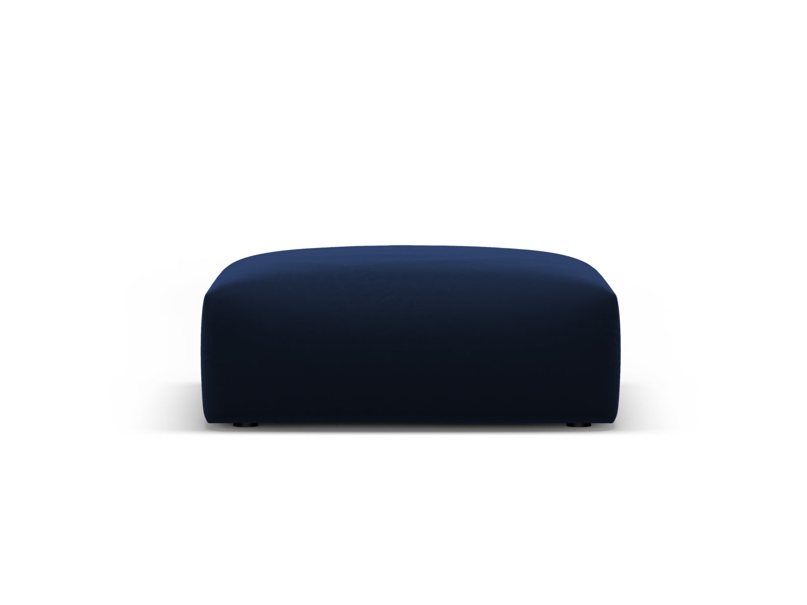 Eleganter 1-Sitzer Pouf Matera in Royal Blue, ideal für stilvolle Akzente in jedem Raum, präsentiert von Cosmopolitan Design.