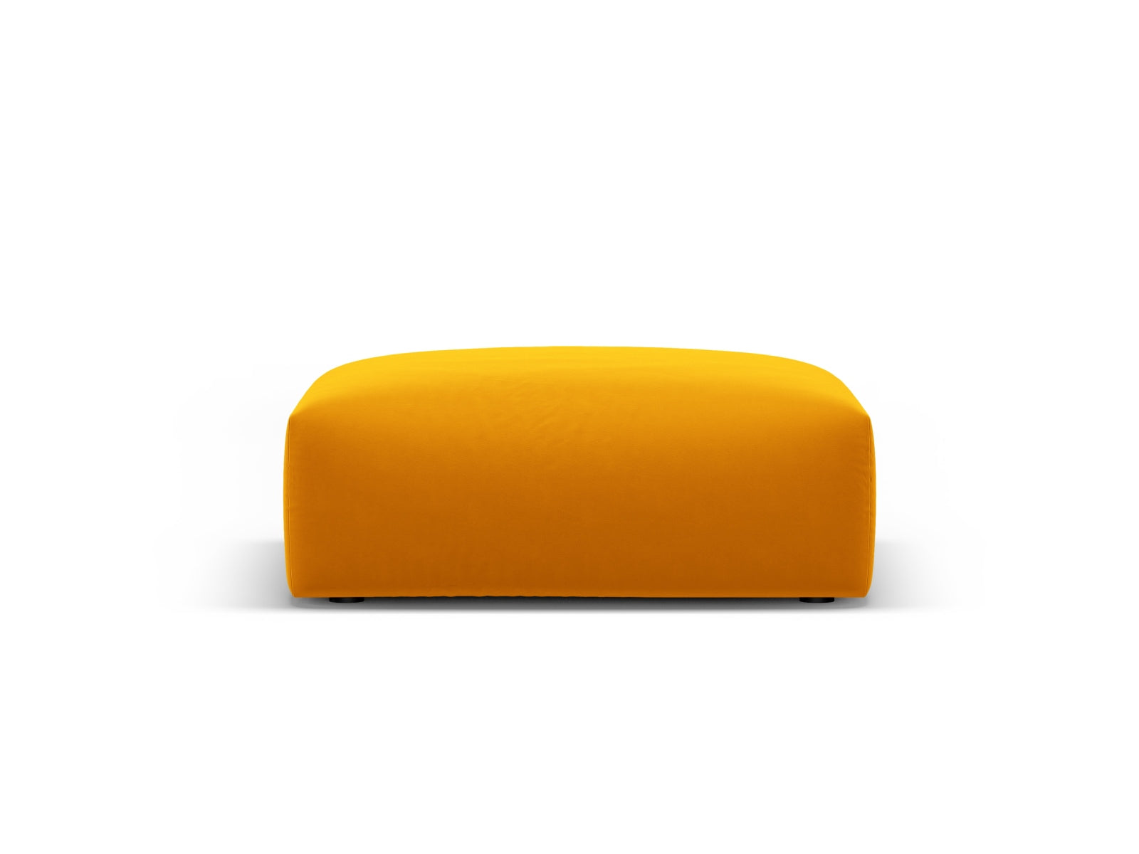 Stylischer 1-Sitzer Pouf Matera in leuchtendem Gelb, ideal für moderne Wohnräume. Perfekte Ergänzung für jedes Interieur.