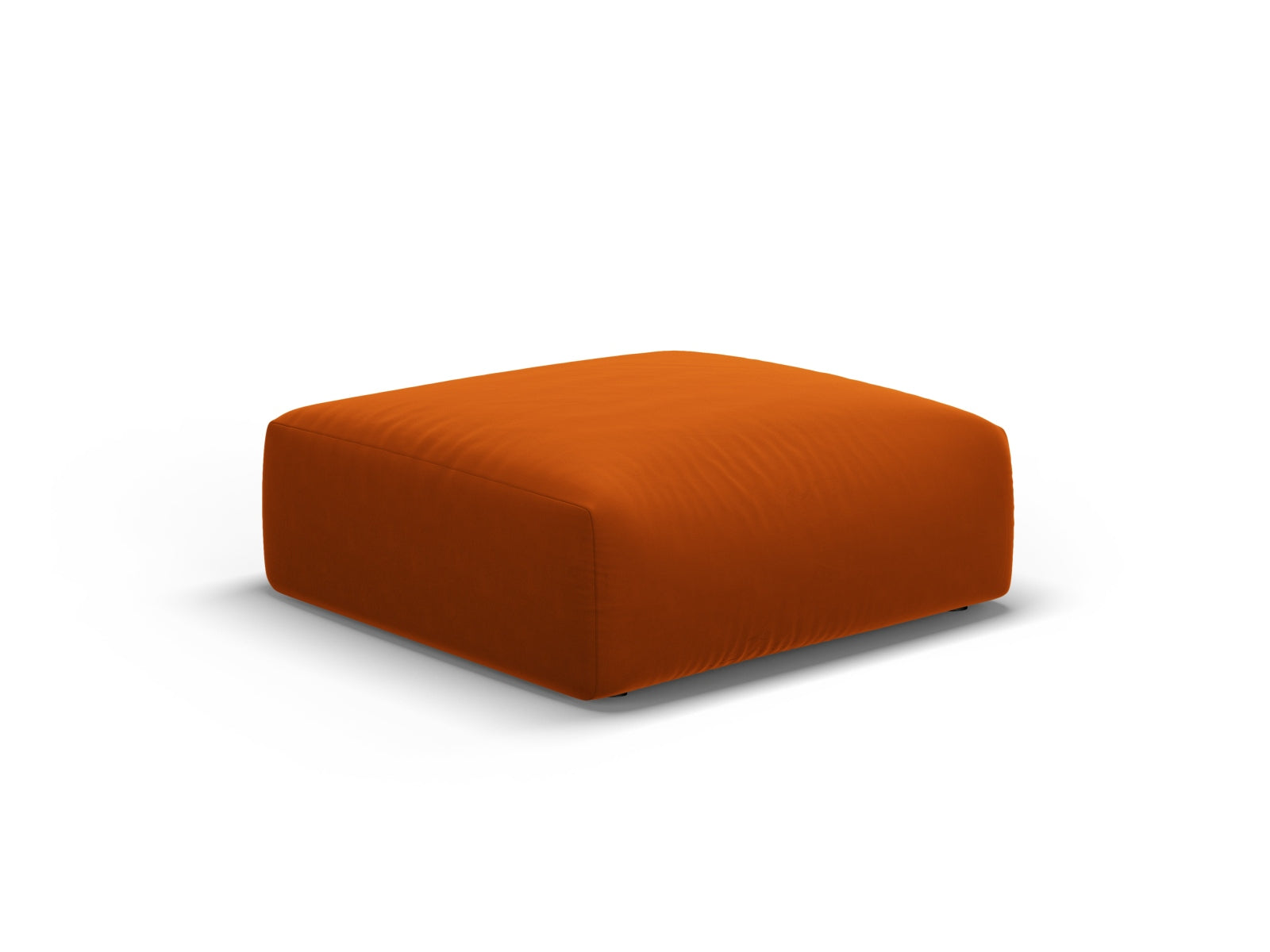 Eleganter 1-Sitzer Pouf Matera in warmem Terracotta, ideal für stilvolle Akzente und entspannte Momente in jedem Raum.