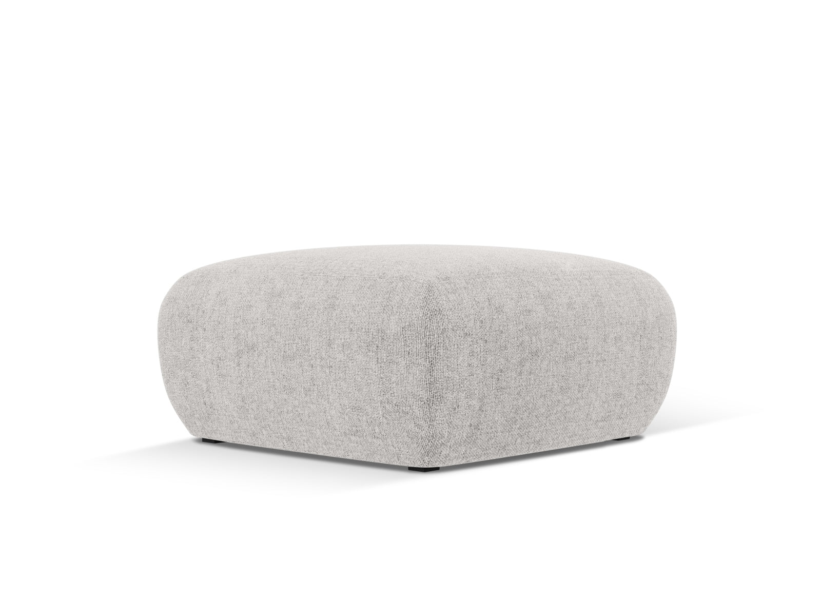 Stylischer Nolio Pouf in Hellgrau, 75 cm, ideal für moderne Wohnräume. Perfekte Ergänzung für jedes Sofa oder als Einzelstück.