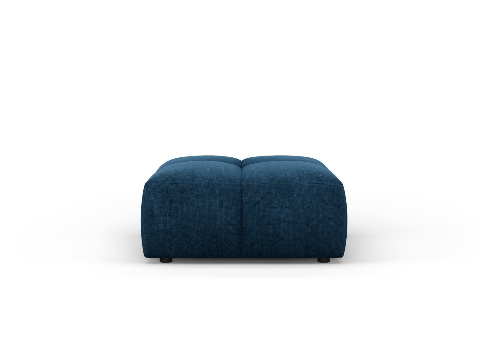 Stylischer 1-Sitzer Pouf Moritz in Royal Blue, perfekt für moderne Wohnräume und als gemütlicher Sitzplatz oder Fußablage.