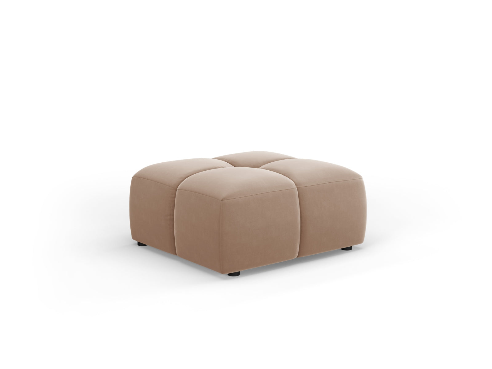 Eleganter 1-Sitzer Pouf Moritz in Beige von Cosmopolitan Design, perfekt für stilvolle Akzente in Ihrem Wohnraum.