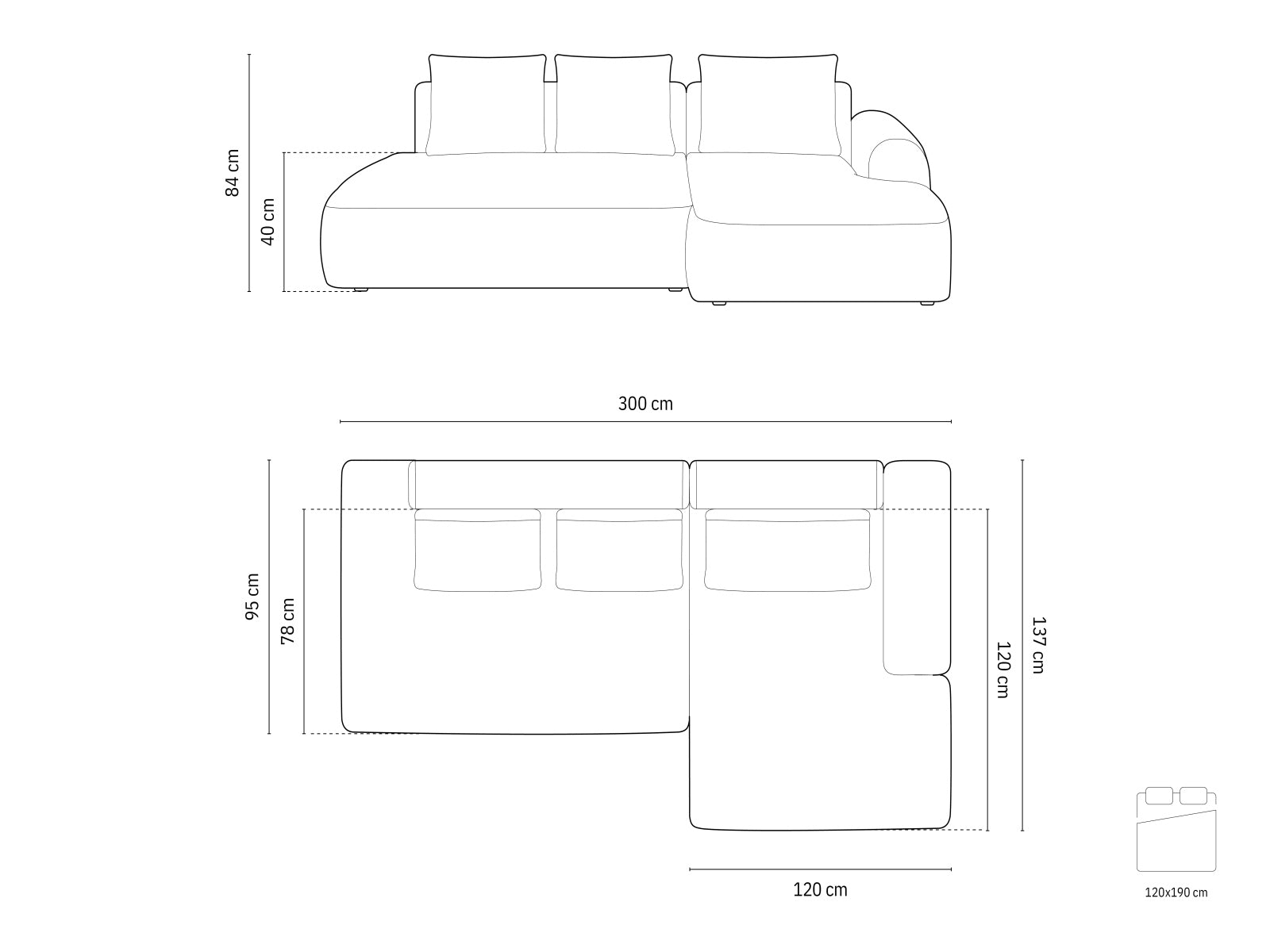 Modernes 5-Sitzer Ecksofa Calma in stilvollem Dark Beige-Vogue, perfekt für gemütliche Abende, mit cleverer Schlaffunktion und integriertem Stauraum.