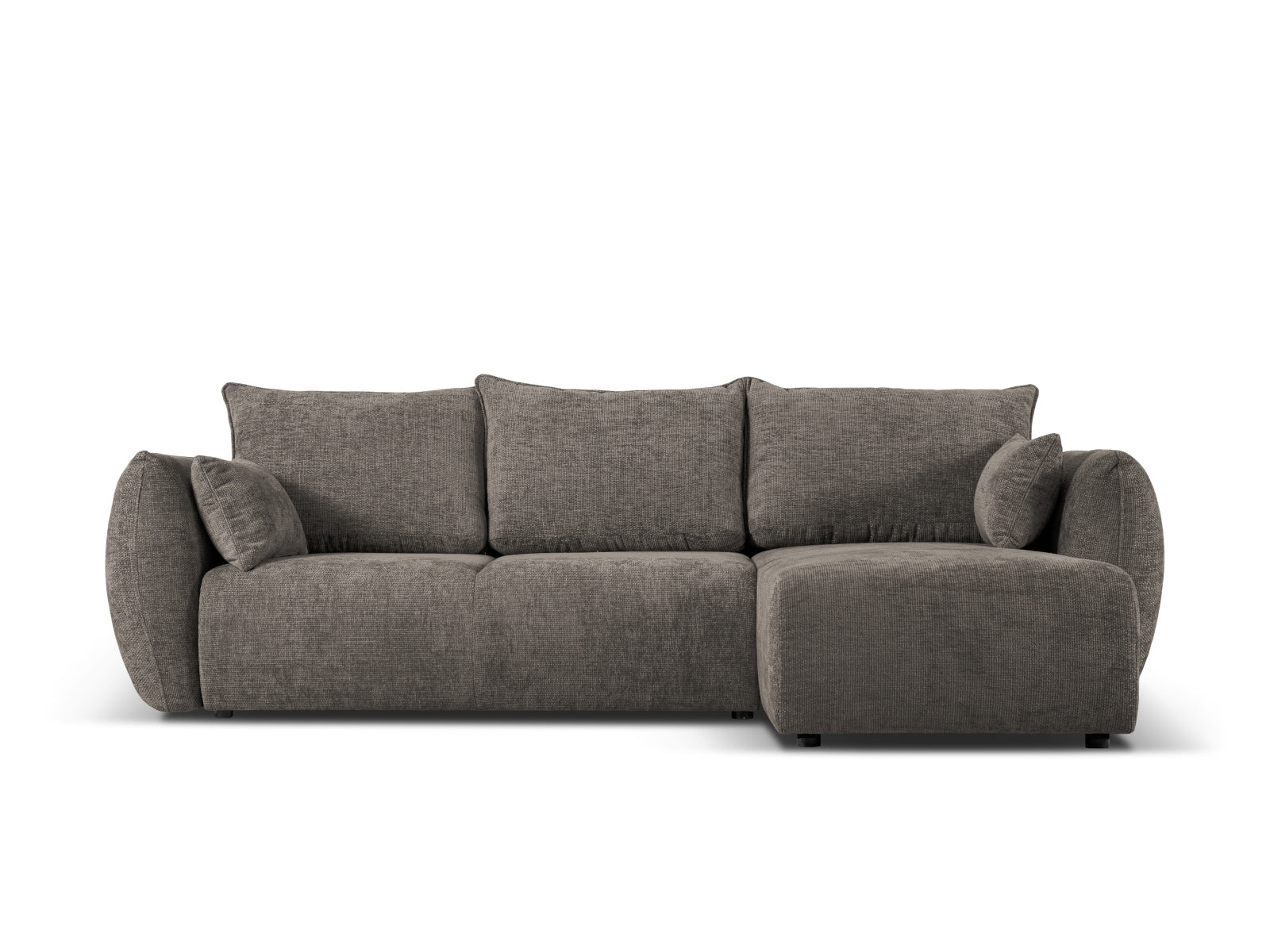 4-Sitzer Ecksofa rechts mit Schlaffunktion und Stauraum Matera in Grey-Haga präsentiert im Onlineshop von KAQTU Design AG. Bettsofa rechts ist von Cosmopolitan Design