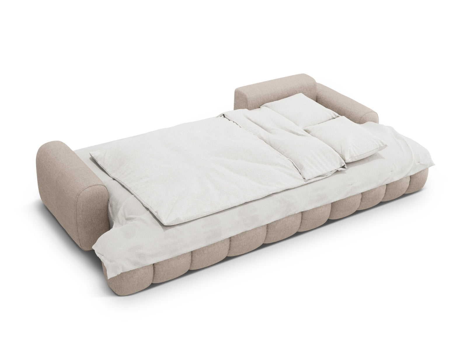 Erleben Sie das Linz Ecksofa rechts von Cosmopolitan Design – ein elegantes 3-Sitzer Sofa mit Schlaffunktion und Stauraum für maximalen Komfort.