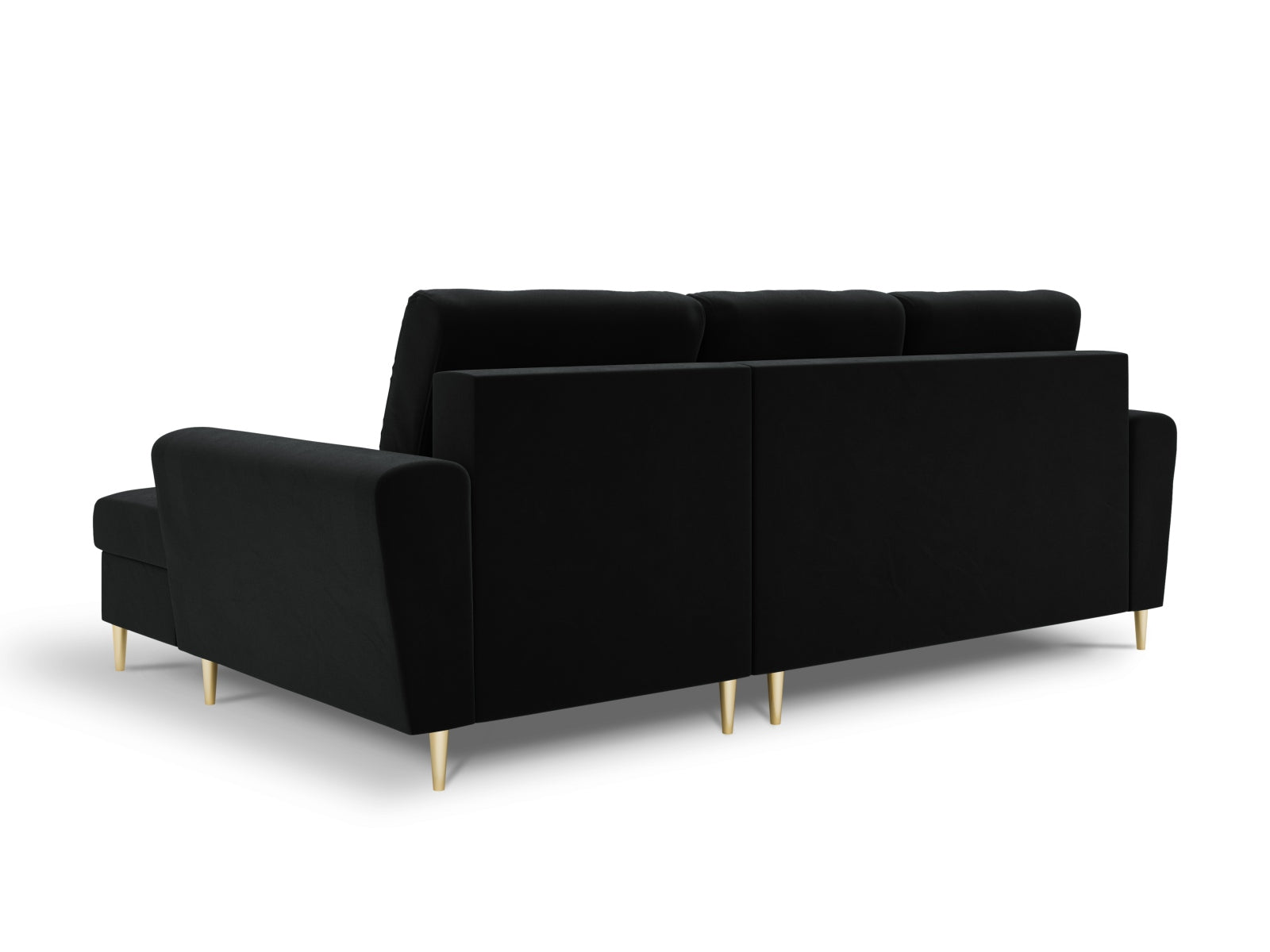 Erleben Sie das Kyoto Velour Ecksofa rechts – ein stilvolles 4-Sitzer Sofa mit praktischer Schlaffunktion und Stauraum für Ihr Zuhause.