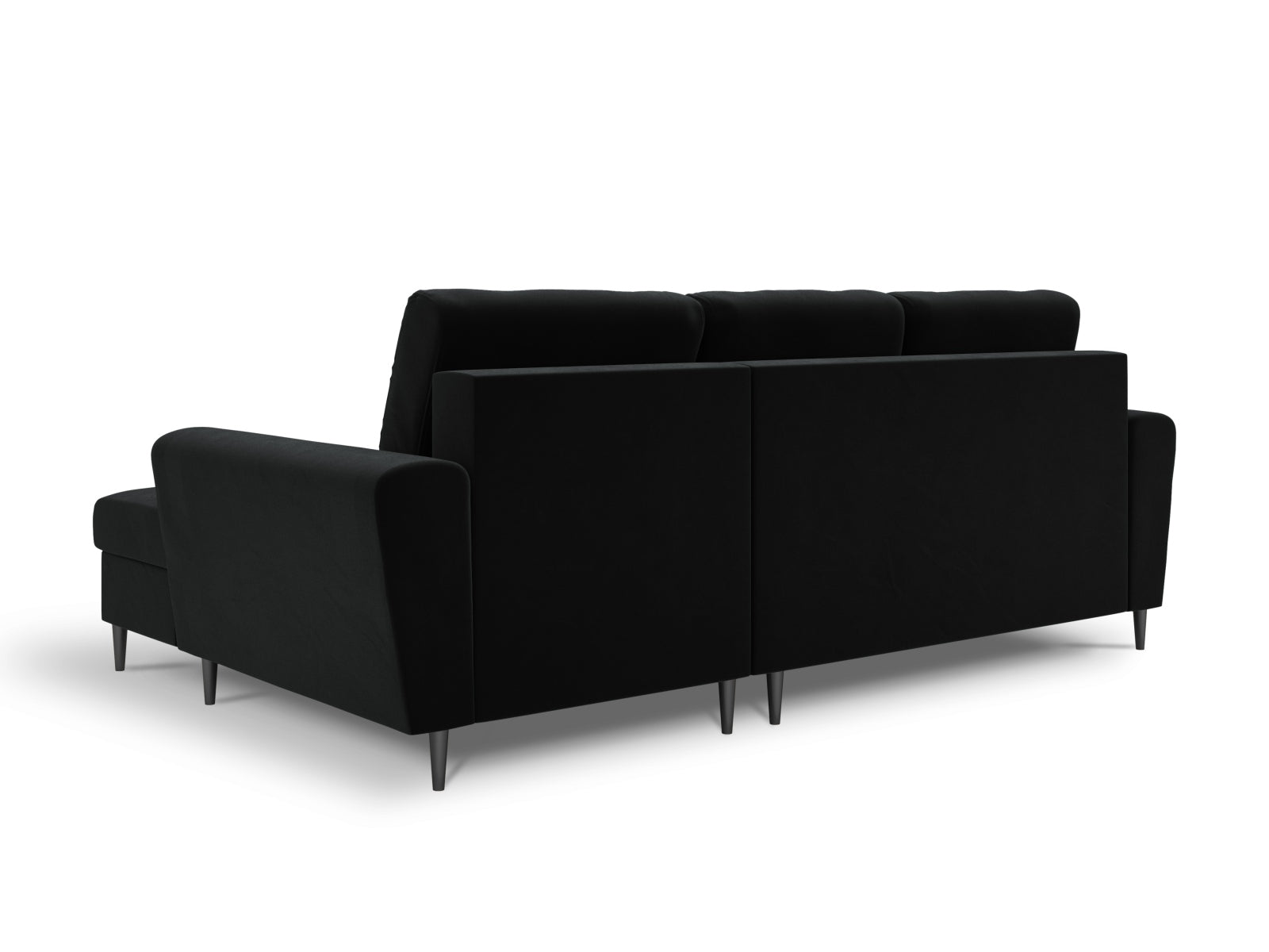 Erleben Sie das Kyoto Velour Ecksofa rechts – ein stilvolles 4-Sitzer Sofa mit praktischer Schlaffunktion und Stauraum für Ihr Zuhause.