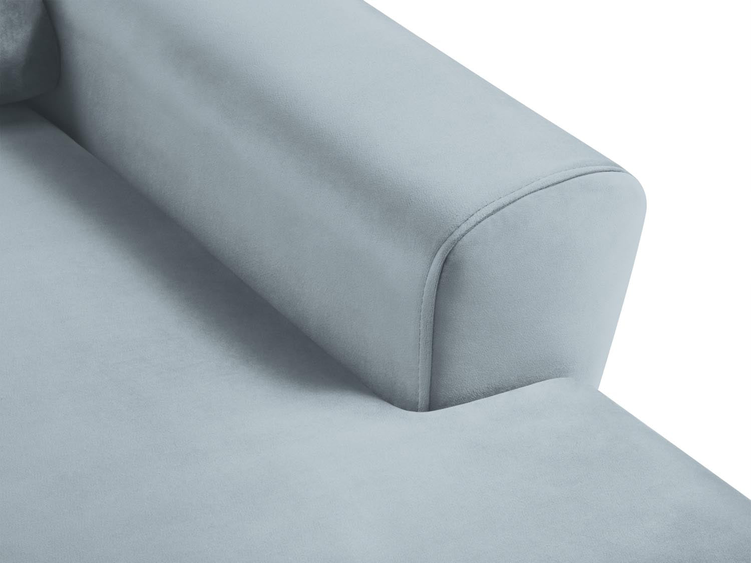 Erleben Sie das Kyoto Velour Ecksofa rechts – ein stilvolles 4-Sitzer Sofa mit praktischer Schlaffunktion und Stauraum für Ihr Zuhause.