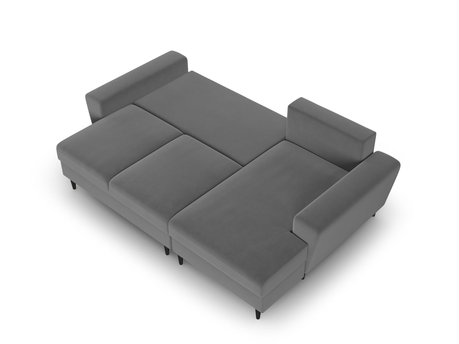 Erleben Sie das Kyoto Velour Ecksofa rechts – ein stilvolles 4-Sitzer Sofa mit praktischer Schlaffunktion und Stauraum für Ihr Zuhause.