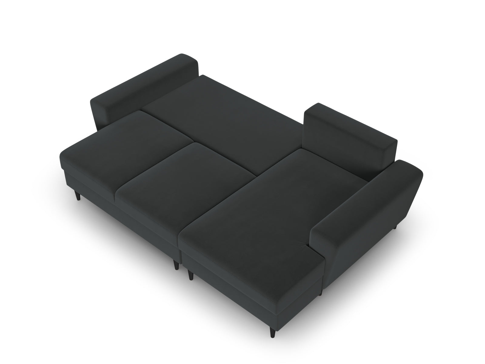 Erleben Sie das Kyoto Velour Ecksofa rechts – ein stilvolles 4-Sitzer Sofa mit praktischer Schlaffunktion und Stauraum für Ihr Zuhause.