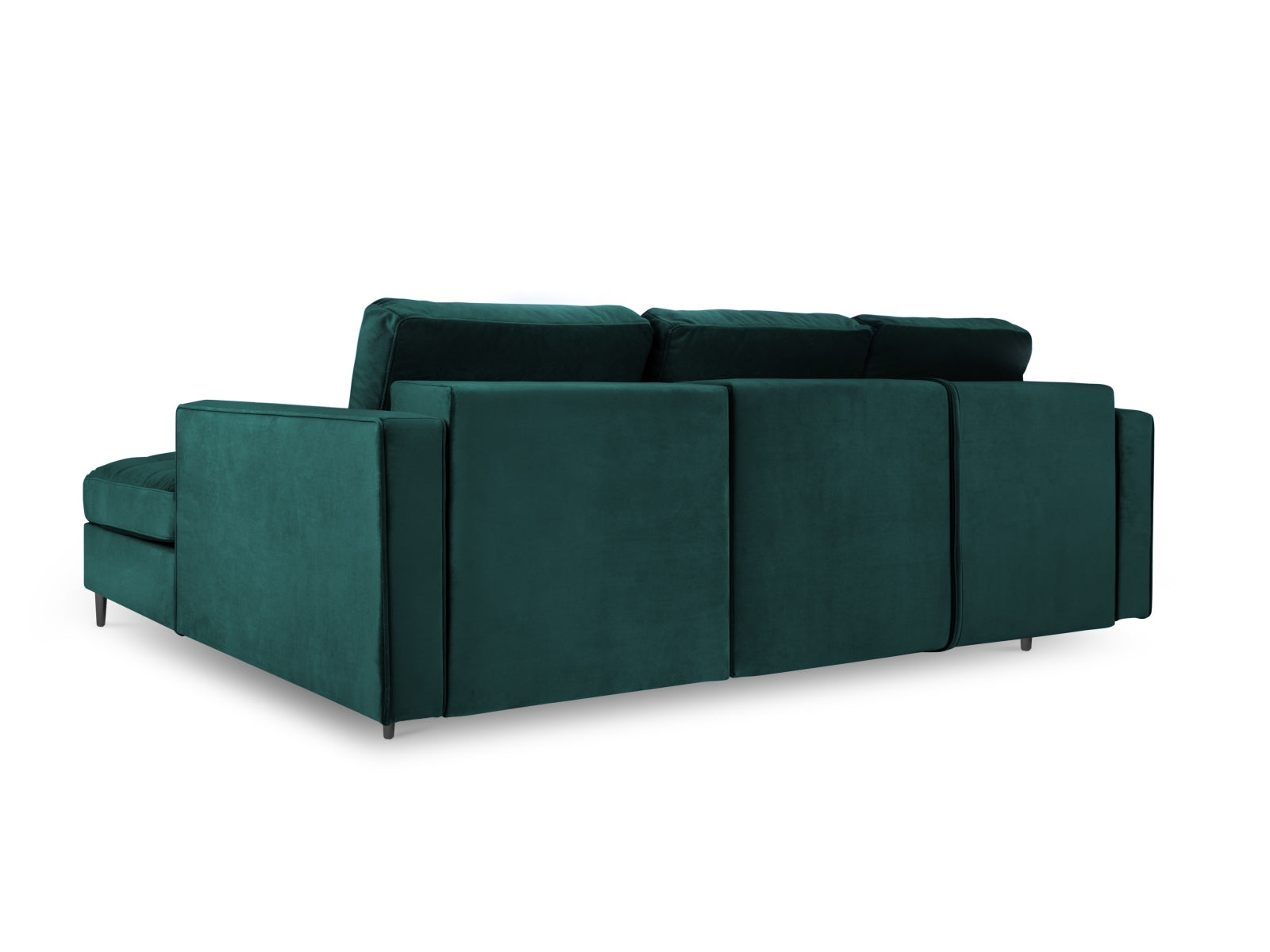 Elegantes 5-Sitzer Ecksofa in stilvollem Petrol, ideal für Wohnräume, bietet Schlaffunktion und praktischen Stauraum.