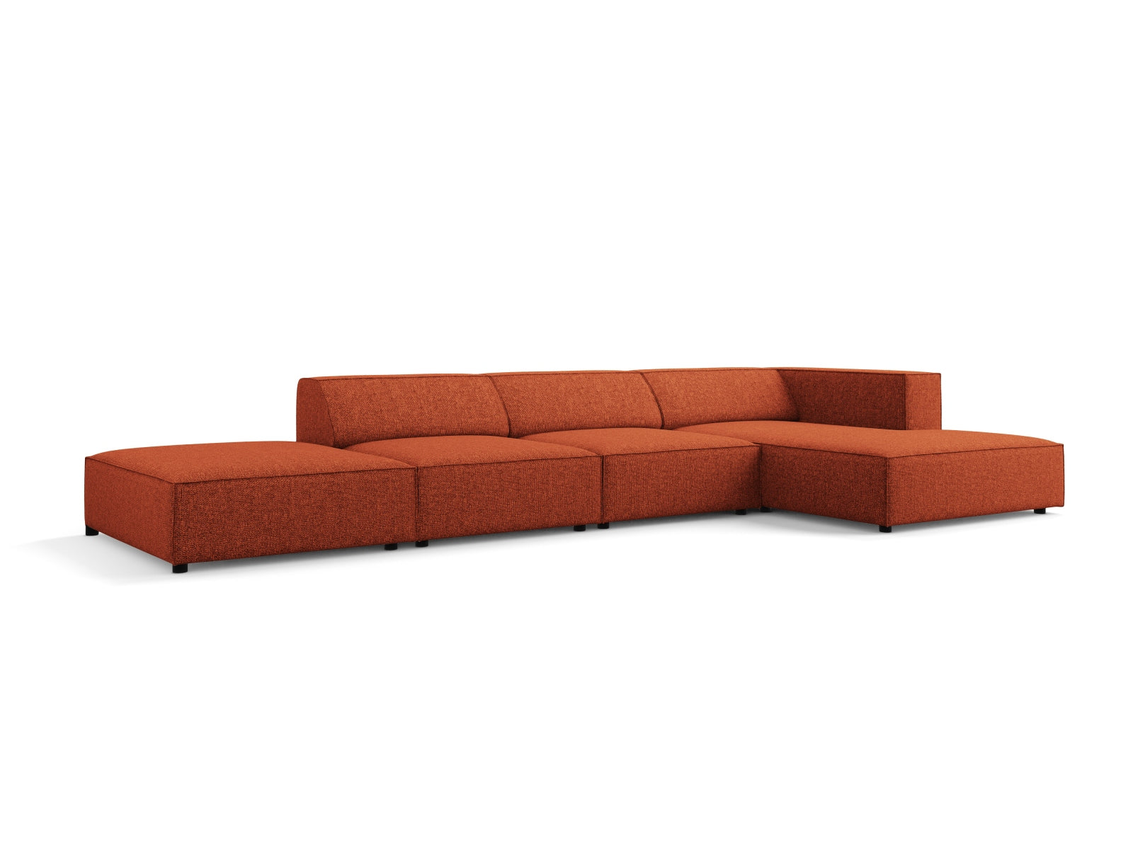 Arendal Ecksofa rechts 5 Sitzer in Terracotta präsentiert im Onlineshop von KAQTU Design AG. Ecksofa rechts ist von Cosmopolitan Design