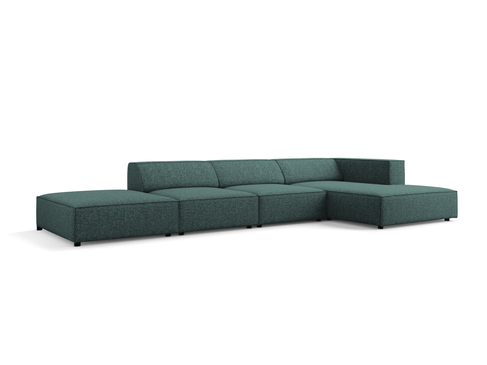 Arendal Ecksofa rechts 5 Sitzer in Petrol präsentiert im Onlineshop von KAQTU Design AG. Ecksofa rechts ist von Cosmopolitan Design
