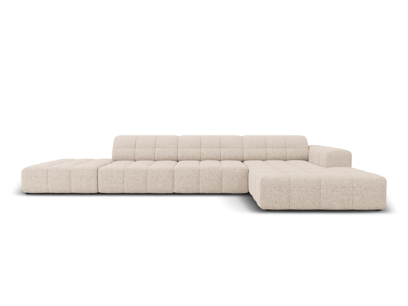 Chicago Ecksofa rechts 5 Sitzer 166cm in Beige-Haga präsentiert im Onlineshop von KAQTU Design AG. L-Sofa rechts ist von Cosmopolitan Design