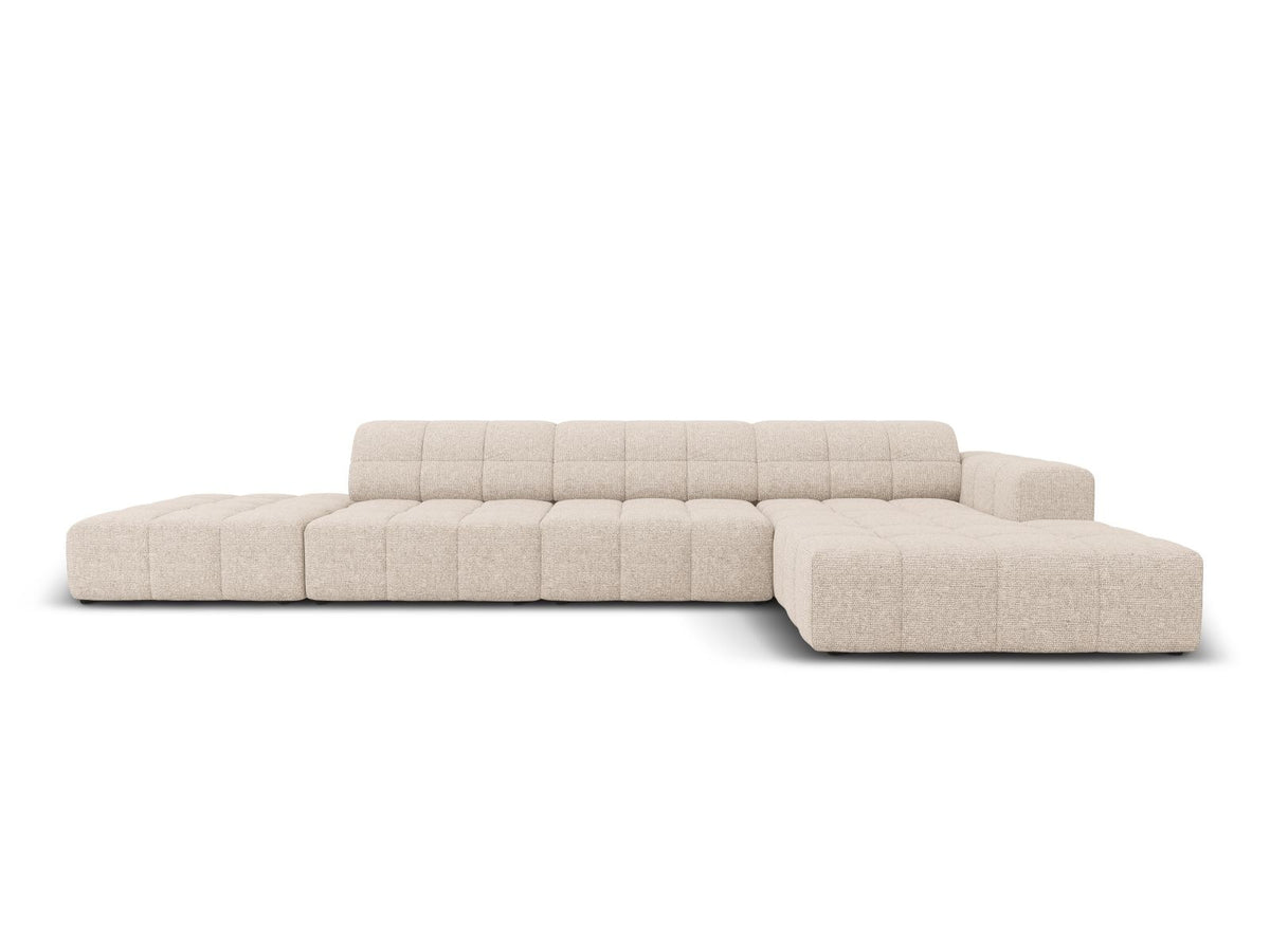 Chicago Ecksofa rechts 5 Sitzer 166cm in Beige-Haga präsentiert im Onlineshop von KAQTU Design AG. L-Sofa rechts ist von Cosmopolitan Design