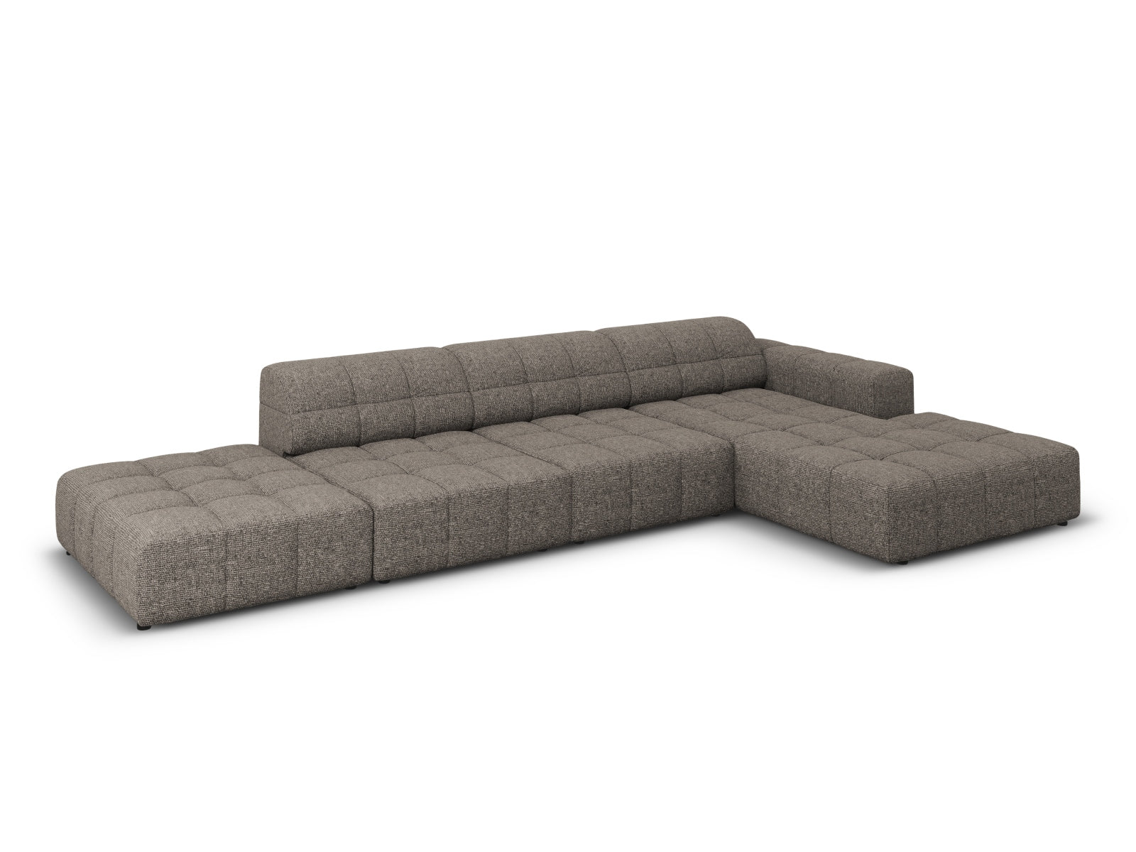 Modernes Chicago Ecksofa in Grau, 5-Sitzer, 166 cm, perfekt für stilvolle Wohnzimmer. Hochwertiges L-Sofa von Cosmopolitan Design.