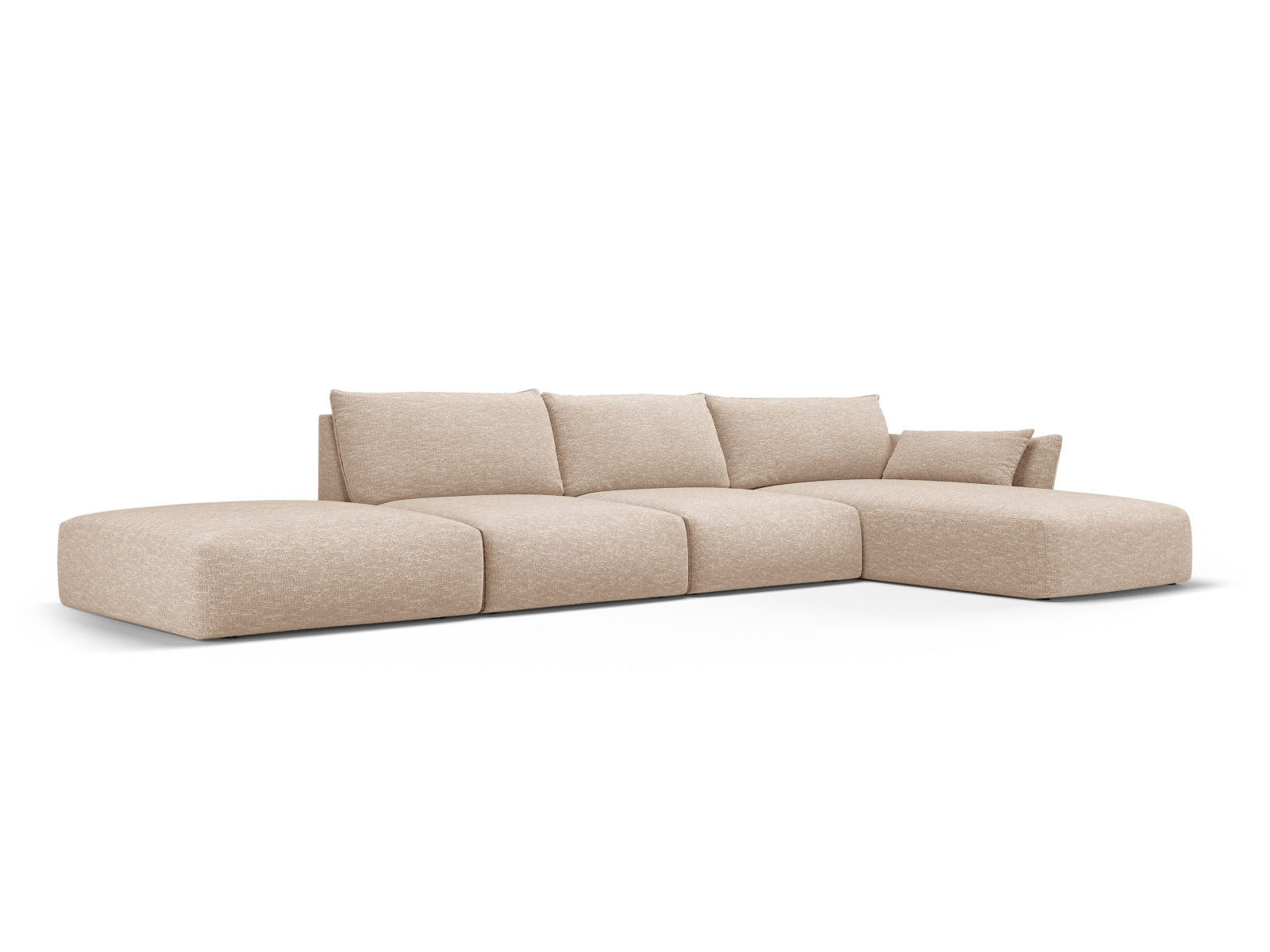 5-Sitzer Ecksofa rechts Matera in Beige-Haga präsentiert im Onlineshop von KAQTU Design AG. Ecksofa rechts ist von Cosmopolitan Design