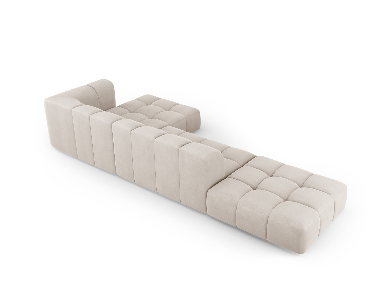 5-Sitzer Ecksofa rechts Moritz in Beige-Rebel präsentiert im Onlineshop von KAQTU Design AG. Ecksofa rechts ist von Cosmopolitan Design