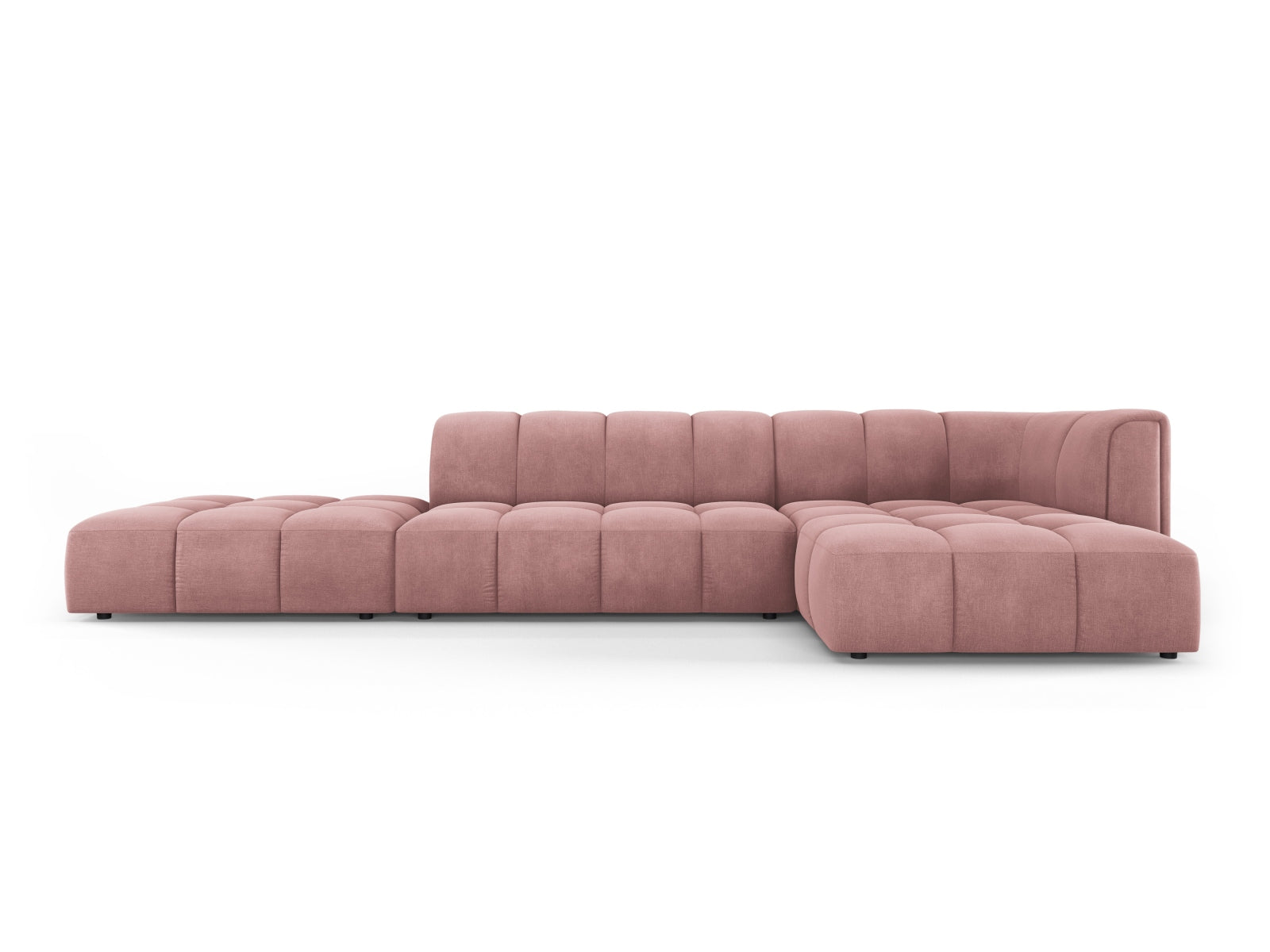 5-Sitzer Ecksofa rechts Moritz in Pink-Rebel präsentiert im Onlineshop von KAQTU Design AG. Ecksofa rechts ist von Cosmopolitan Design