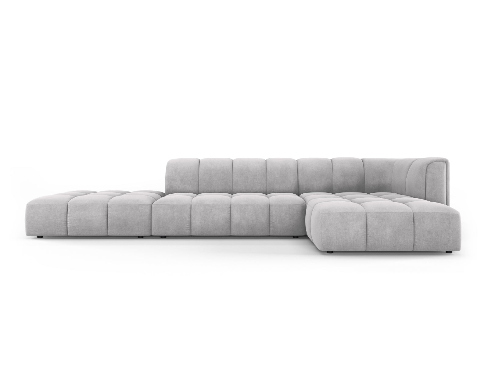 5-Sitzer Ecksofa rechts Moritz in Light Grey-Rebel präsentiert im Onlineshop von KAQTU Design AG. Ecksofa rechts ist von Cosmopolitan Design