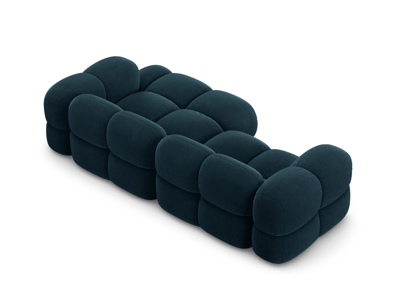 Erleben Sie das Loretto Velour Ecksofa rechts (147 cm) – ein stilvolles 3-Sitzer Sofa, das höchsten Komfort und elegantes Design in Ihr Zuhause bringt.