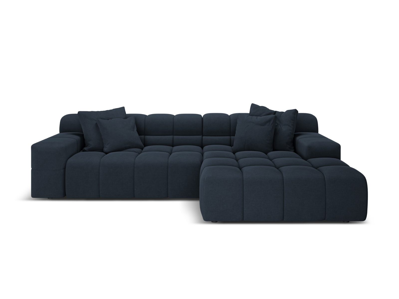 3-Sitzer Ecksofa rechts Hawaii in Royal Blue-Moly präsentiert im Onlineshop von KAQTU Design AG. Ecksofa rechts ist von Cosmopolitan Design