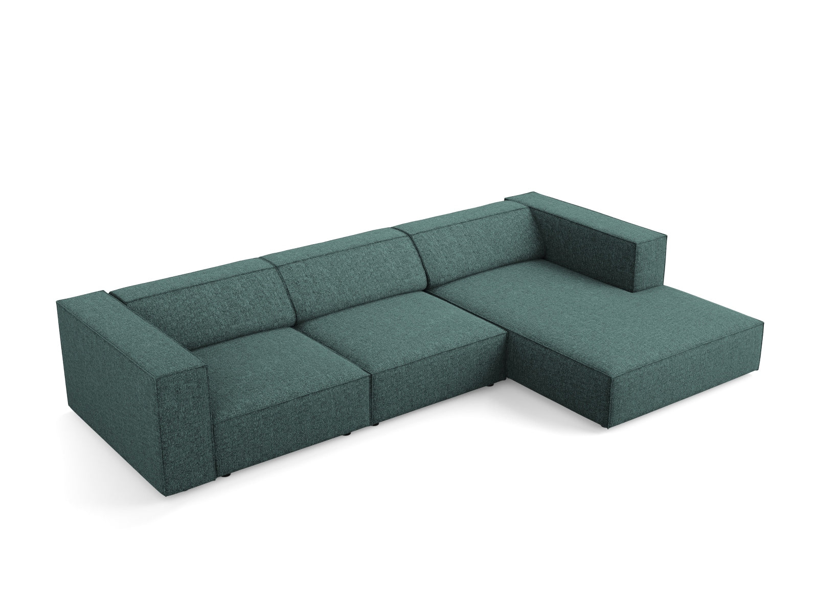 Arendal Ecksofa rechts 4 Sitzer in Petrol präsentiert im Onlineshop von KAQTU Design AG. Ecksofa rechts ist von Cosmopolitan Design