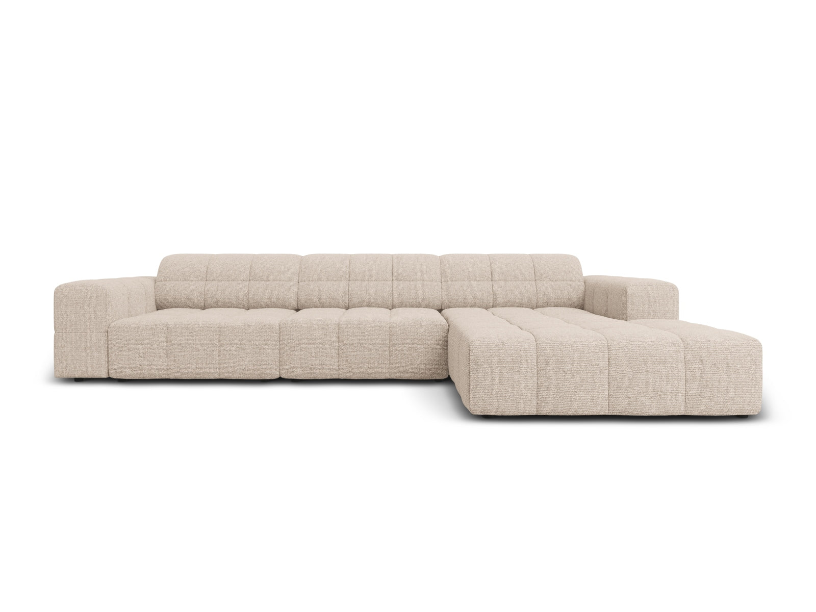 Chicago Ecksofa rechts 4 Sitzer 166cm in Beige-Haga präsentiert im Onlineshop von KAQTU Design AG. L-Sofa rechts ist von Cosmopolitan Design