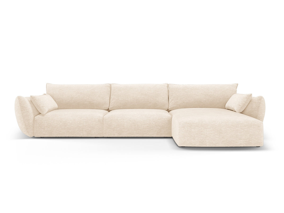 4-Sitzer Ecksofa rechts Matera in Light Beige-Haga präsentiert im Onlineshop von KAQTU Design AG. Ecksofa rechts ist von Cosmopolitan Design