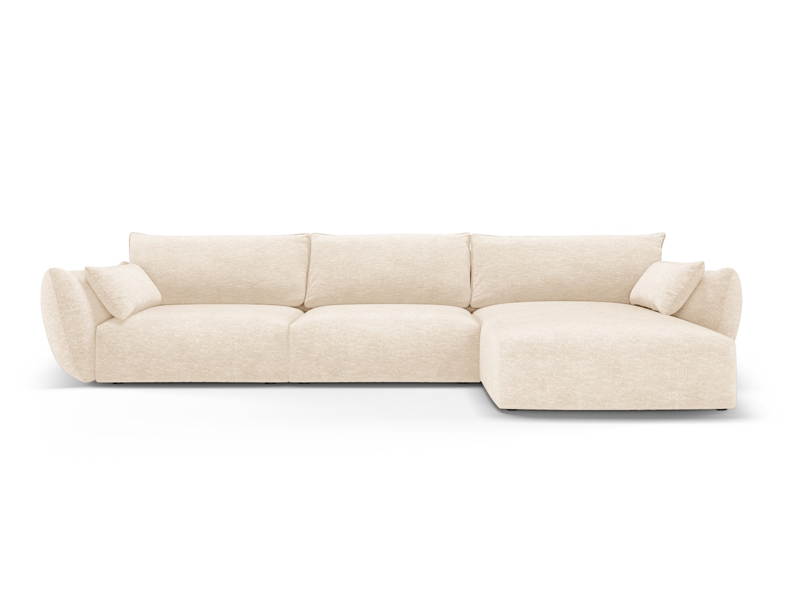 4-Sitzer Ecksofa rechts Matera in Light Beige-Haga präsentiert im Onlineshop von KAQTU Design AG. Ecksofa rechts ist von Cosmopolitan Design