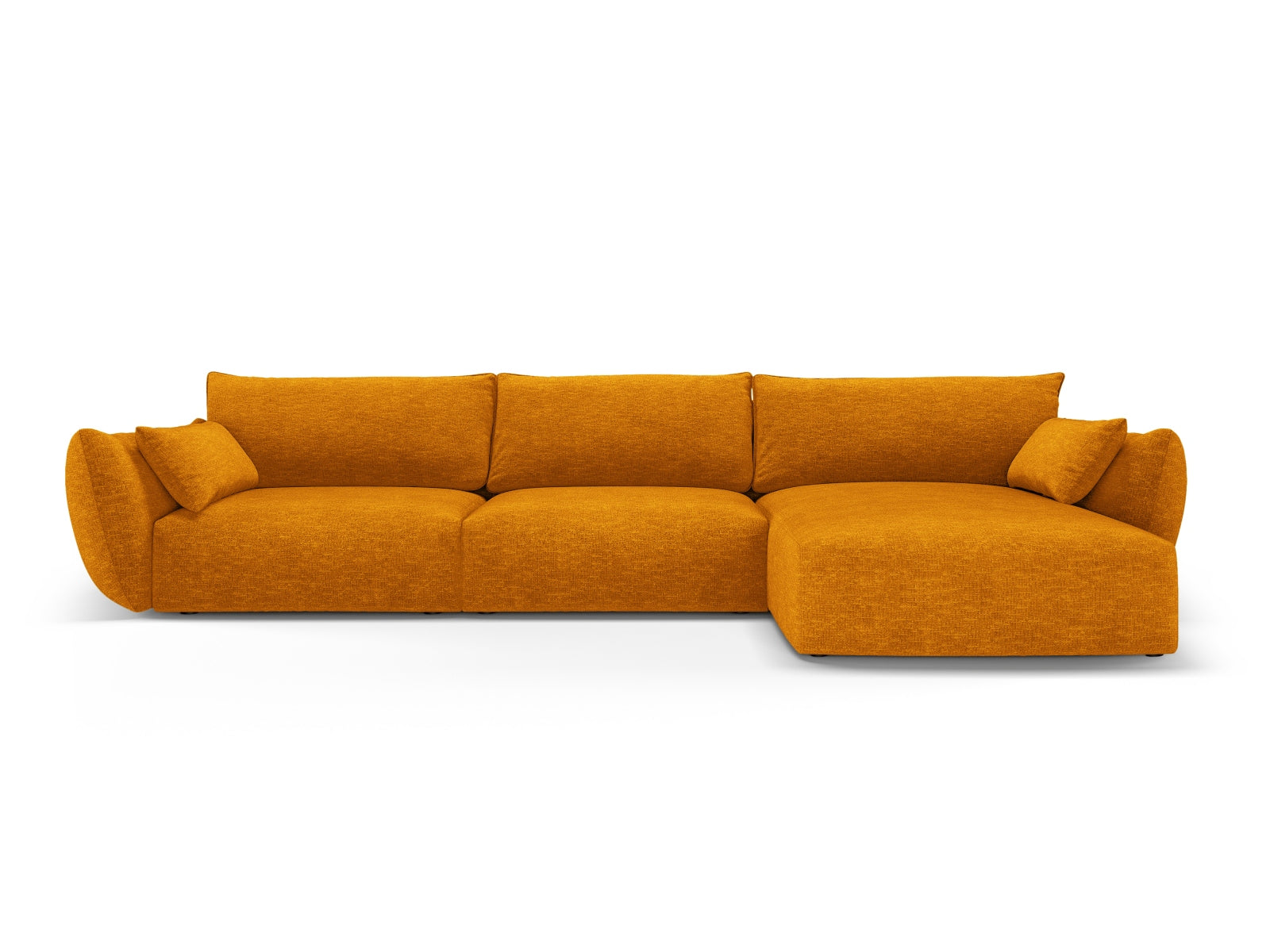 4-Sitzer Ecksofa rechts Matera in Yellow-Haga präsentiert im Onlineshop von KAQTU Design AG. Ecksofa rechts ist von Cosmopolitan Design