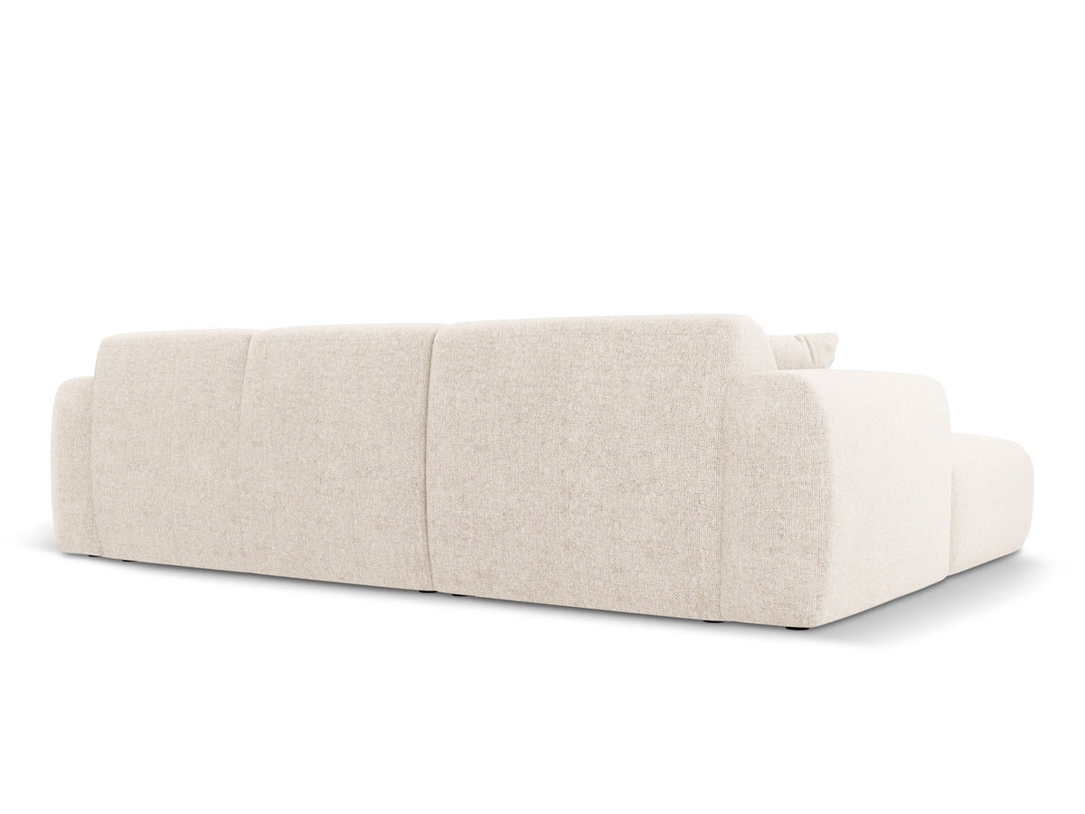 Nolio Ecksofa rechts 4 Sitzer 170cm in Light Beige-Haga präsentiert im Onlineshop von KAQTU Design AG. L-Sofa rechts ist von Cosmopolitan Design