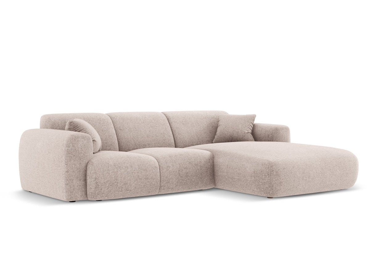 Nolio Ecksofa rechts 4 Sitzer 170cm in Beige-Haga präsentiert im Onlineshop von KAQTU Design AG. L-Sofa rechts ist von Cosmopolitan Design