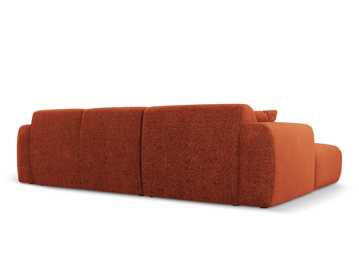 Nolio Ecksofa rechts 4 Sitzer 170cm in Terracotta-Haga präsentiert im Onlineshop von KAQTU Design AG. L-Sofa rechts ist von Cosmopolitan Design