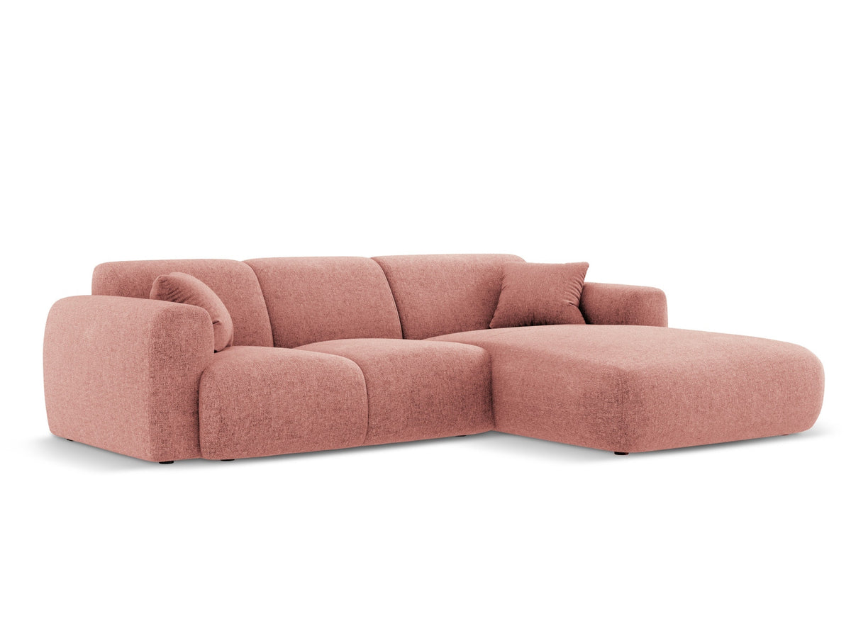 Nolio Ecksofa rechts 4 Sitzer 170cm in Pink-Haga präsentiert im Onlineshop von KAQTU Design AG. L-Sofa rechts ist von Cosmopolitan Design