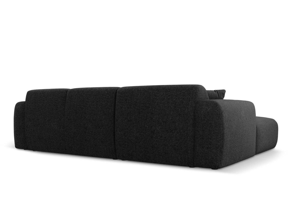 Nolio Ecksofa rechts 4 Sitzer 170cm in Black-Haga präsentiert im Onlineshop von KAQTU Design AG. L-Sofa rechts ist von Cosmopolitan Design