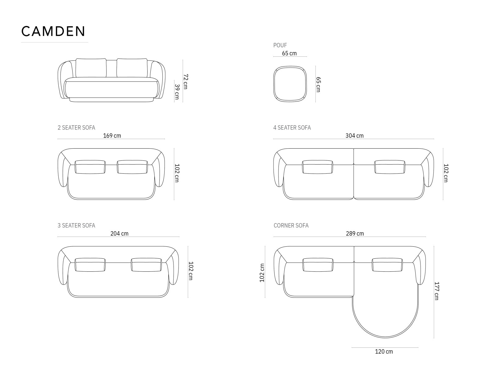 Erleben Sie das stilvolle Camden Ecksofa rechts 4 Sitzer von Cosmopolitan Design – luxuriöses Velours für höchsten Komfort und modernes Wohndesign!