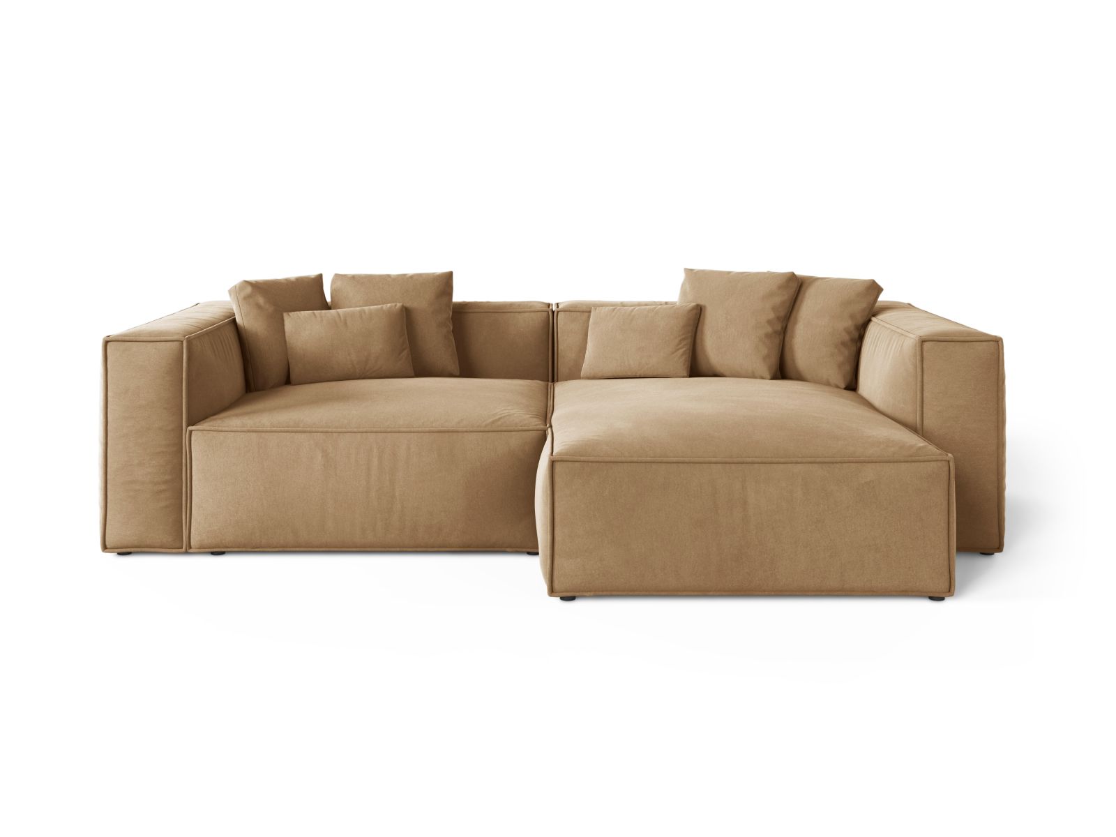 3-Sitzer Ecksofa rechts Aveiro in Sand-Casino präsentiert im Onlineshop von KAQTU Design AG. Ecksofa rechts ist von Cosmopolitan Design