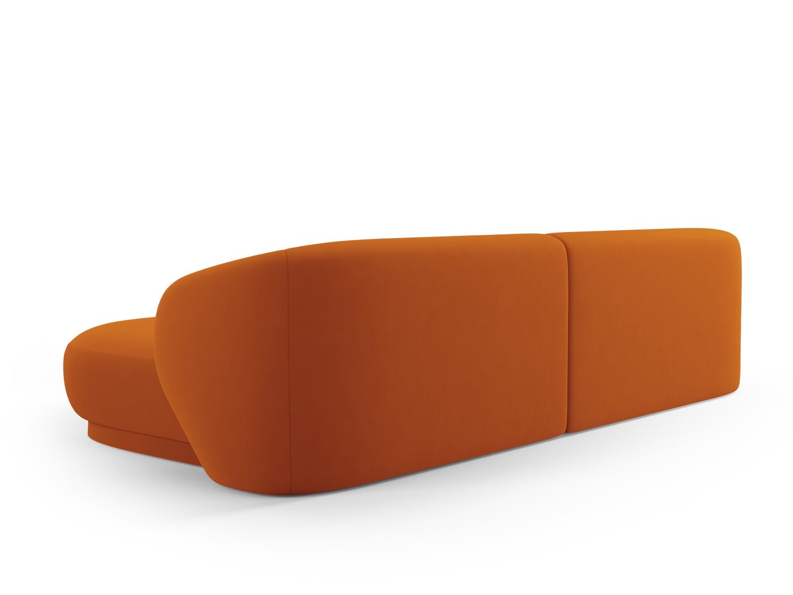 Erleben Sie das stilvolle Camden Velour Ecksofa rechts von Cosmopolitan Design – ein 4-Sitzer, der Komfort und modernes Design perfekt kombiniert.