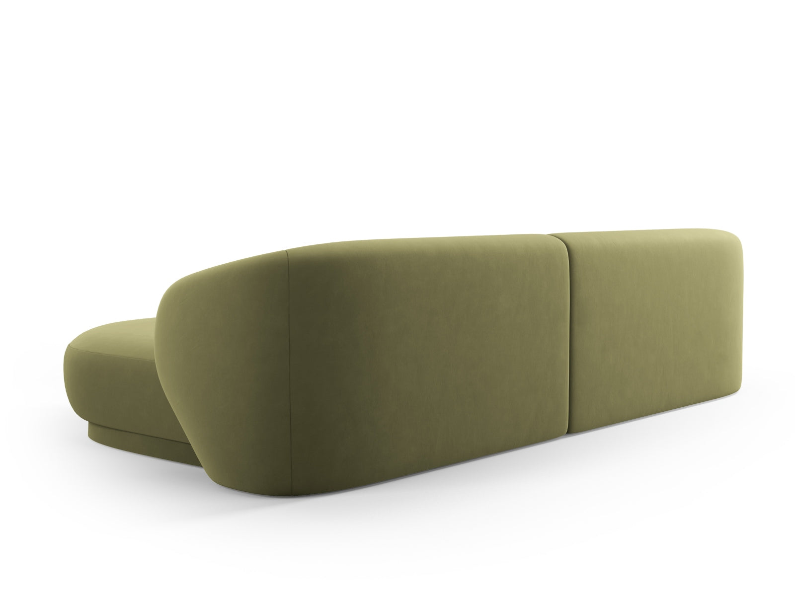 Erleben Sie das stilvolle Camden Velour Ecksofa rechts von Cosmopolitan Design – ein 4-Sitzer, der Komfort und modernes Design perfekt kombiniert.