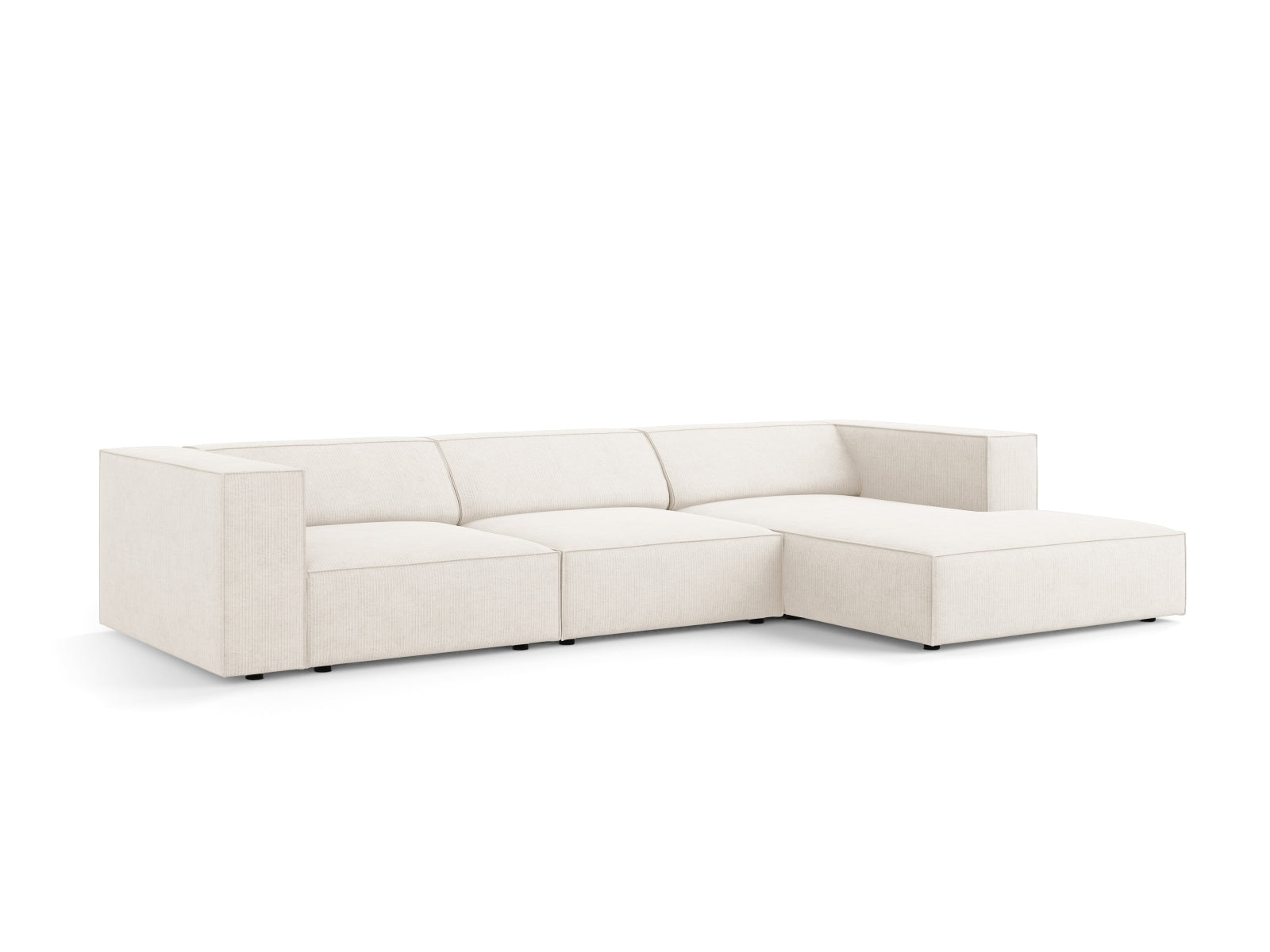 Arendal Ecksofa rechts 4 Sitzer in Ivory präsentiert im Onlineshop von KAQTU Design AG. Ecksofa rechts ist von Cosmopolitan Design