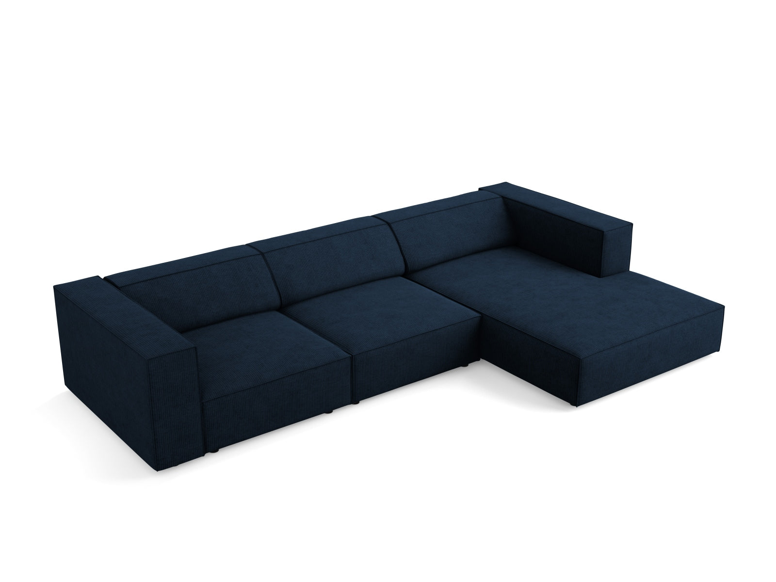 Arendal Ecksofa rechts 4 Sitzer in Royal Blue präsentiert im Onlineshop von KAQTU Design AG. Ecksofa rechts ist von Cosmopolitan Design