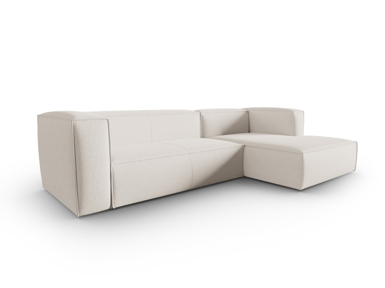 Mackay Ecksofa rechts 4 Sitzer in Ivory präsentiert im Onlineshop von KAQTU Design AG. Ecksofa rechts ist von Cosmopolitan Design