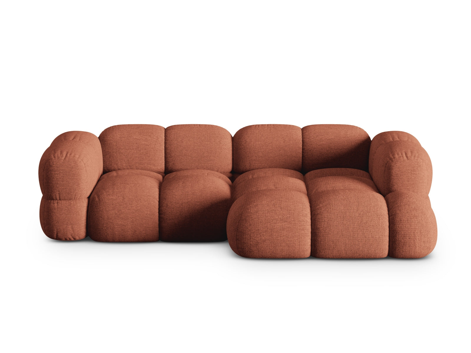 Loretto Ecksofa rechts 3 Sitzer 147cm in Coral präsentiert im Onlineshop von KAQTU Design AG. Ecksofa rechts ist von Cosmopolitan Design