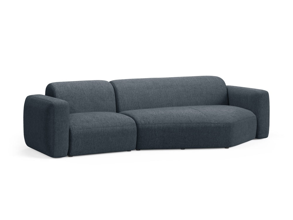 Strino Modular Ecksofa rechts 3 Sitzer in Dark Blue präsentiert im Onlineshop von KAQTU Design AG. Ecksofa rechts ist von Cosmopolitan Design