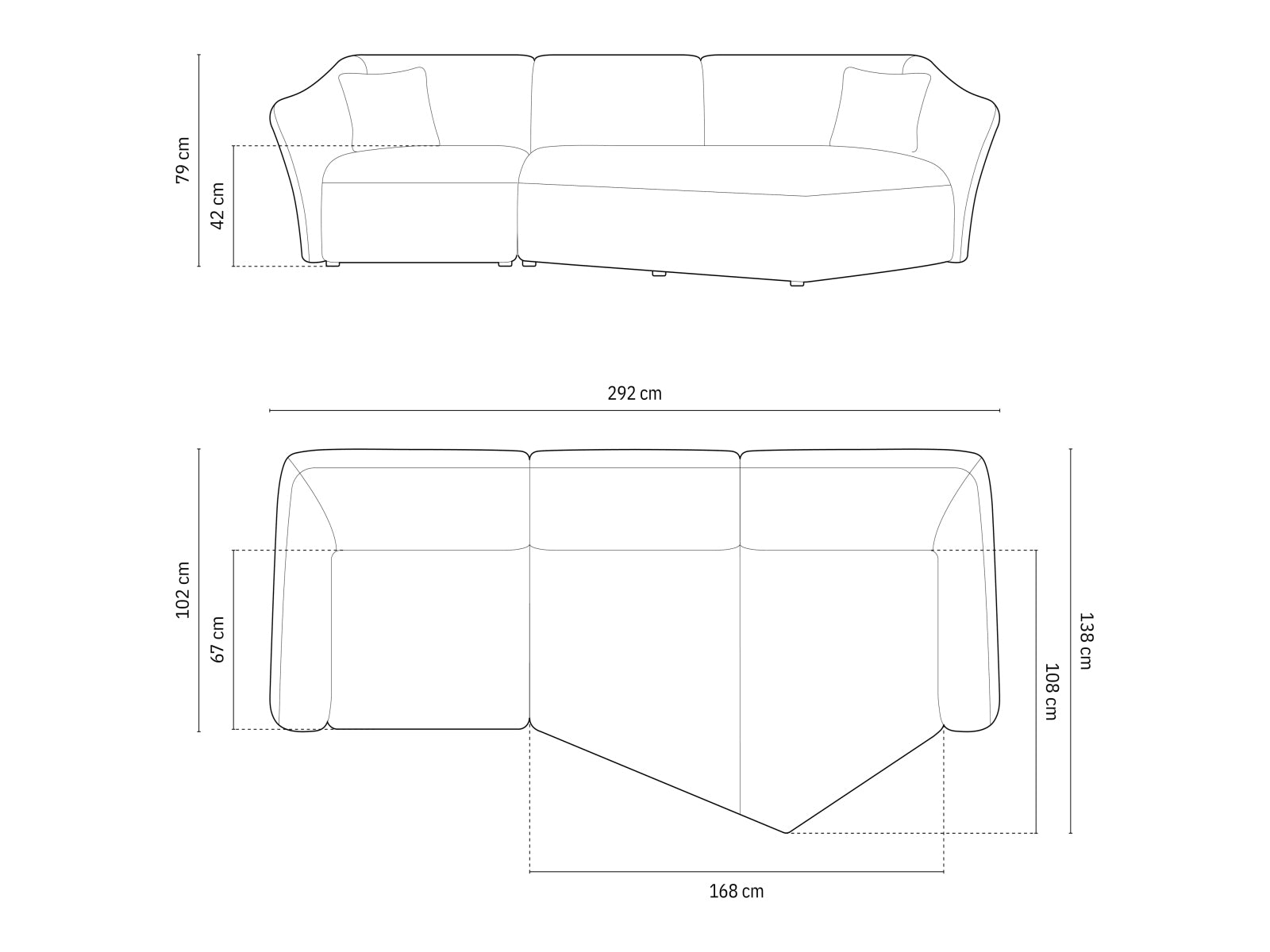 Tokyo Boucle Modular Ecksofa rechts 5 Sitzer in Mint präsentiert im Onlineshop von KAQTU Design AG. Ecksofa rechts ist von Cosmopolitan Design