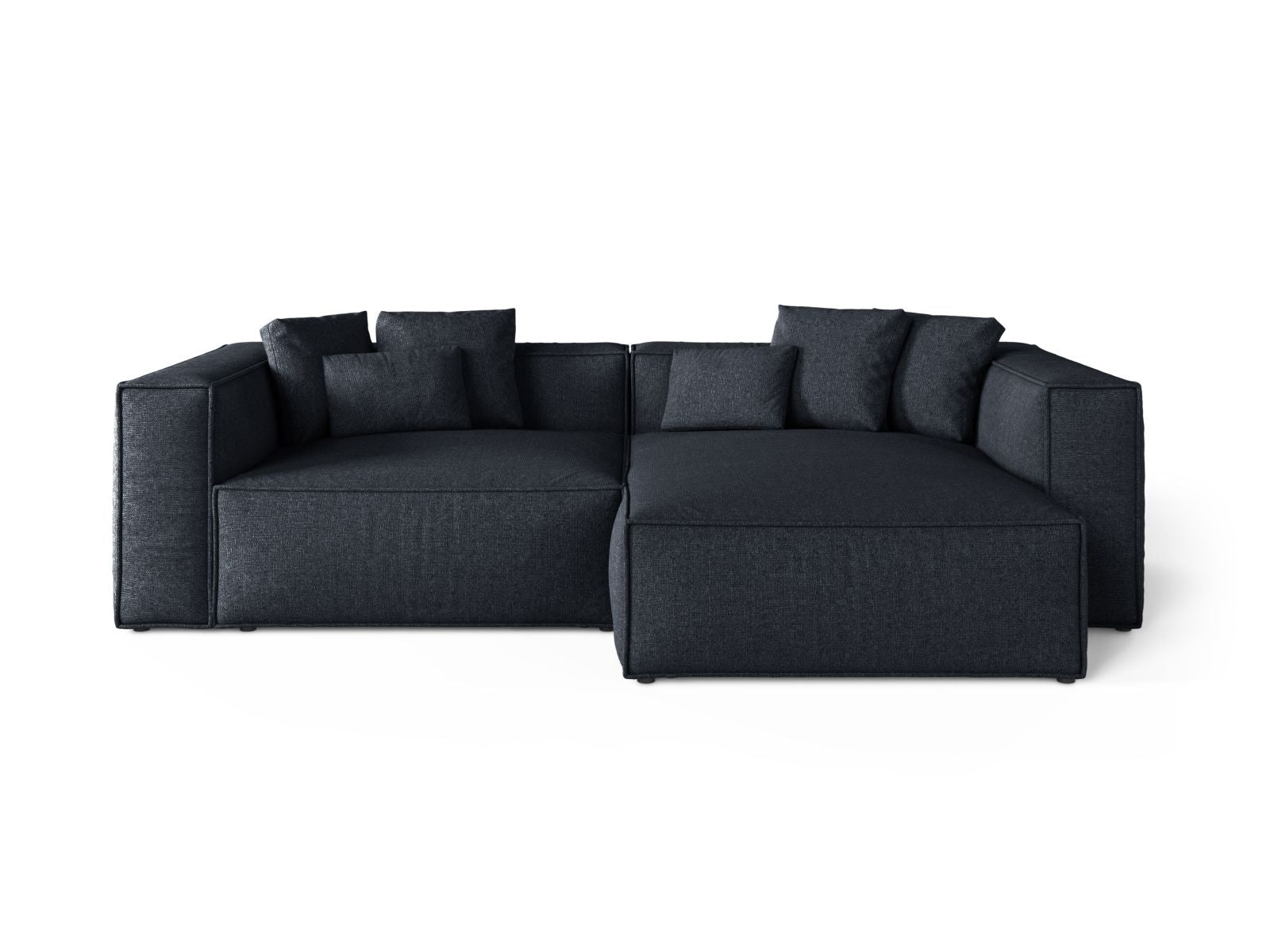 3-Sitzer Ecksofa rechts Aveiro in Navy Blue-Eden präsentiert im Onlineshop von KAQTU Design AG. Ecksofa rechts ist von Cosmopolitan Design