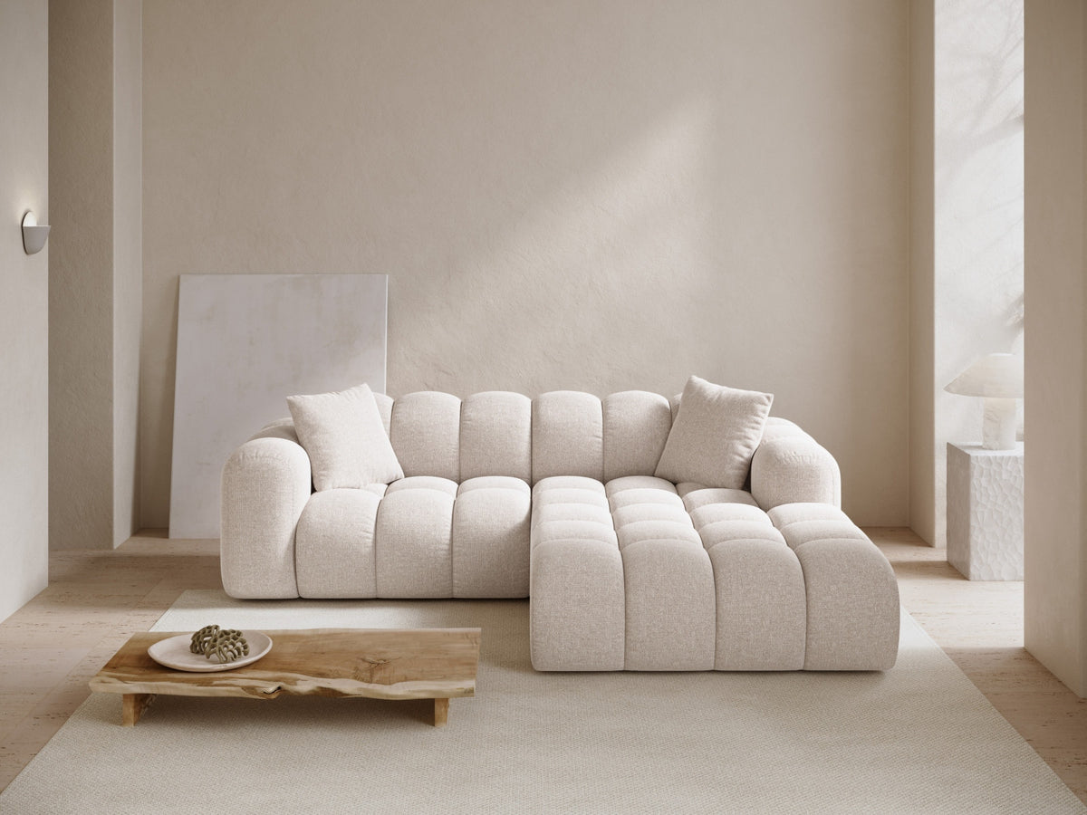 3-Sitzer Ecksofa rechts Treno in Light Beige-Eden präsentiert im Onlineshop von KAQTU Design AG. Ecksofa rechts ist von Cosmopolitan Design