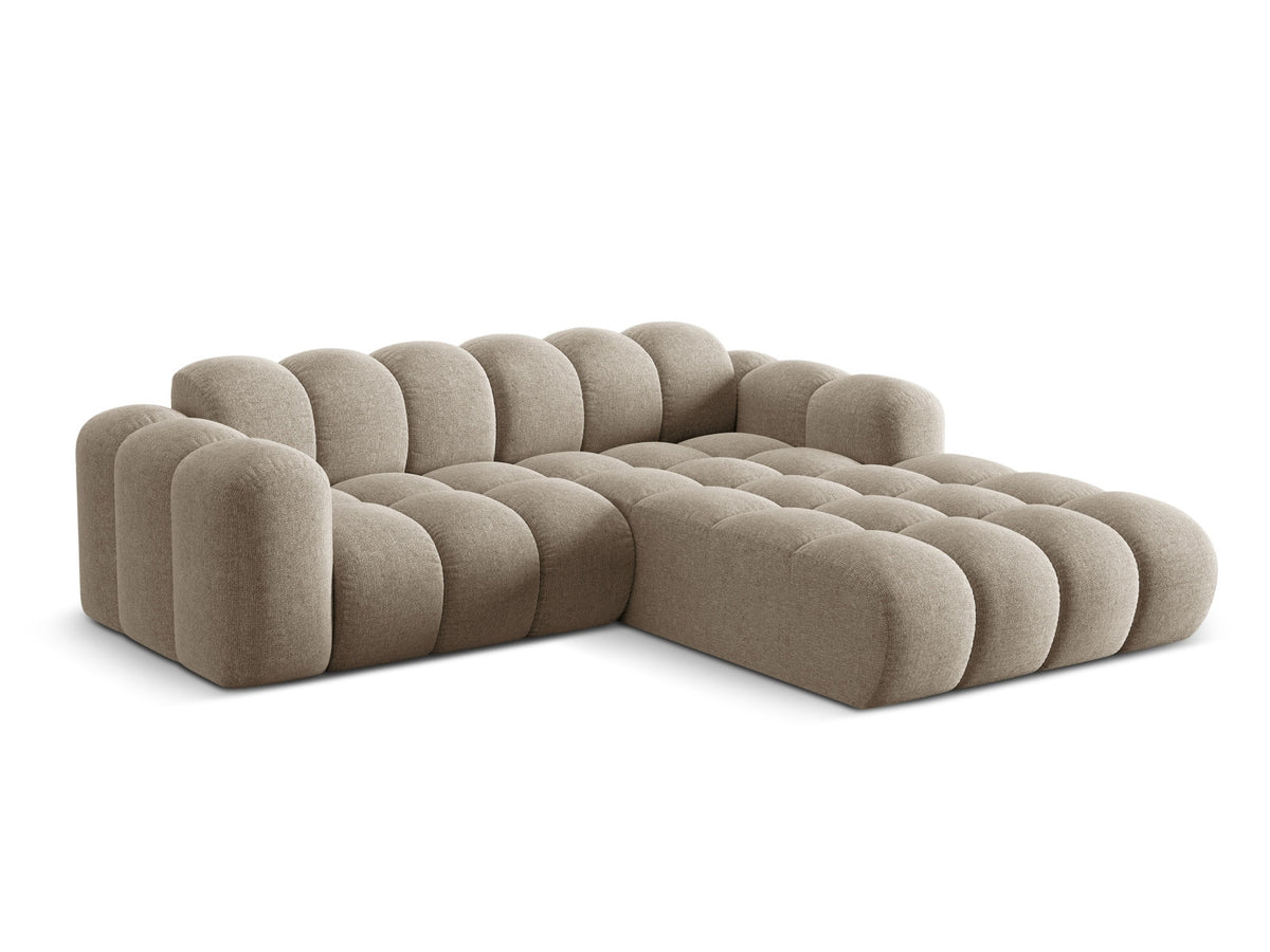 3-Sitzer Ecksofa rechts Treno in Dark Beige-Eden präsentiert im Onlineshop von KAQTU Design AG. Ecksofa rechts ist von Cosmopolitan Design