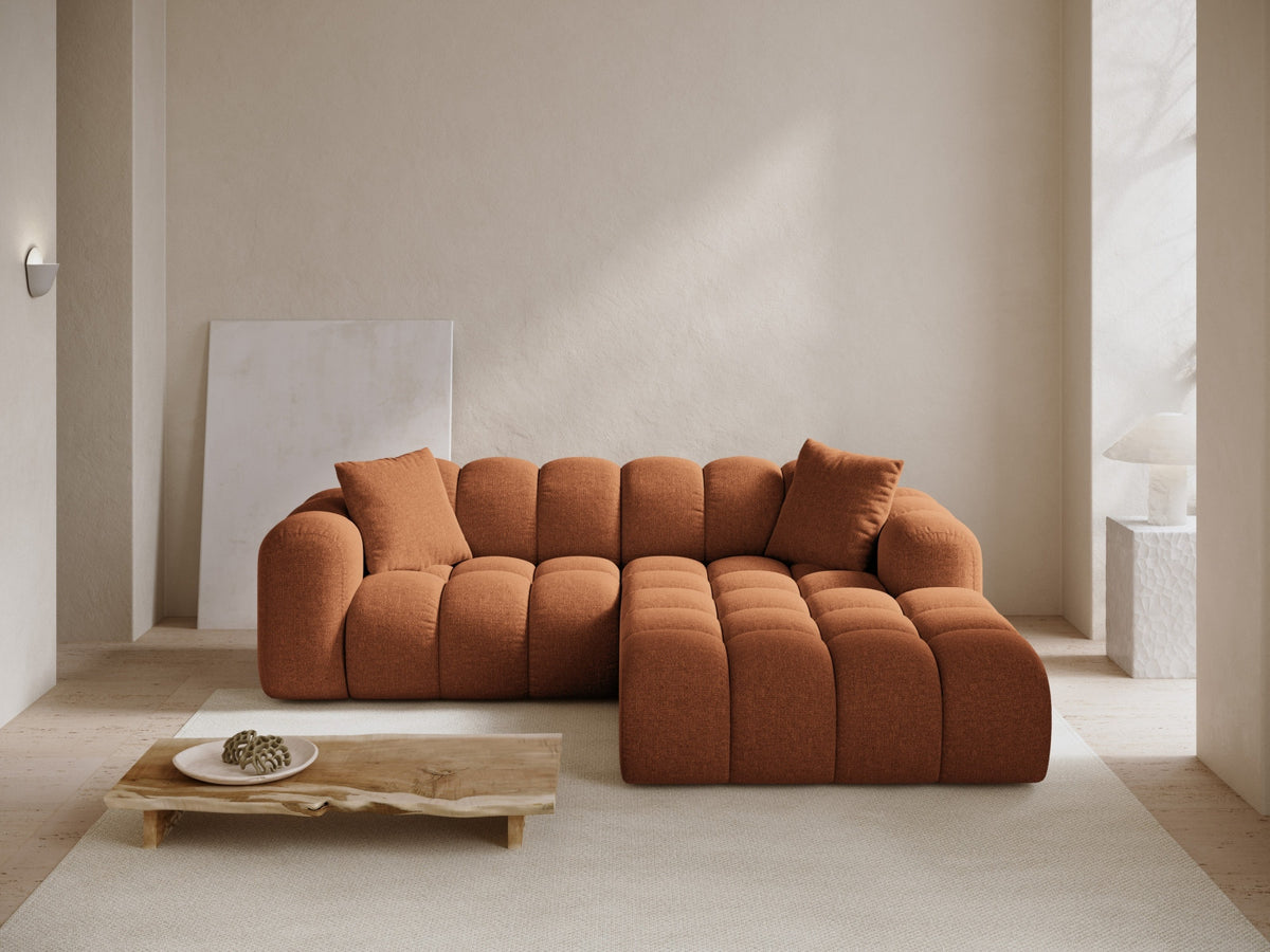 3-Sitzer Ecksofa rechts Treno in Brick-Eden präsentiert im Onlineshop von KAQTU Design AG. Ecksofa rechts ist von Cosmopolitan Design
